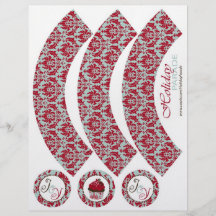 Omslagen Cupcake van het Brokaat van Kerstmis Retr Fullcolor Folder