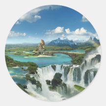 Once upon a temps - Sticker Adhésif Rond