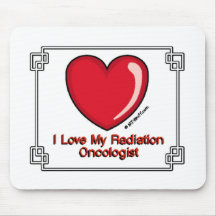 Oncologiste de rayonnement tapis de souris