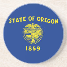 Onderzetter met Vlag van Oregon, de V.S.
