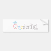 ONEderful (pastel 1) Adhésif Pour Voiture