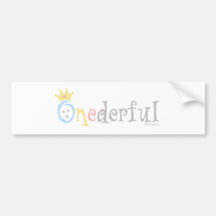ONEderful (pastel 3) Autocollants Pour Voiture
