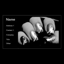 Ongles de concepteur cartes de visite
