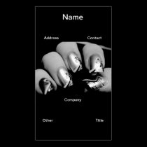 Ongles de concepteur cartes de visite