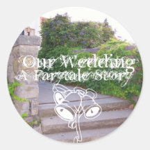 Ons Huwelijk, een Verhaal Farytale Ronde Sticker