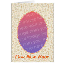 Ons nieuw baby kaarten