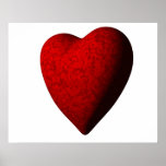 Onstuimigheid 3/4 van het Hart van de valentijnska Posters