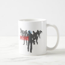 Ontspruit de Zombieën - het Spel Gamer van het Her Koffie Bekers
