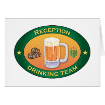 Ontvangst die Team drink Kaarten
