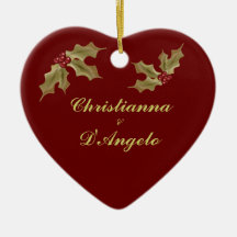 "Onze Eerste Kerstmis/Echtgenoot en Vrouw " Kerst Ornament