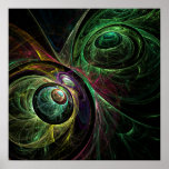 Oog aan Oog de Abstracte Druk van de Kunst Posters