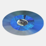 Oog van de Verbinding van de Envelop van de Pauw Ovaalvormige Sticker