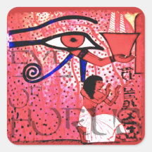Oog van groeten Horus Vierkant Sticker