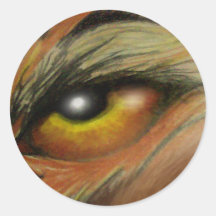Oog van het Dier Ronde Sticker