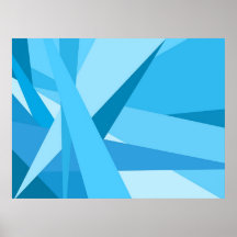 oorspronkelijk blauw poster