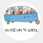 Op Onze Manier aan School Ronde Sticker