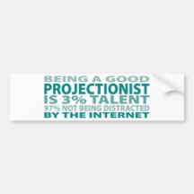 Operateur 3% Talent Bumpersticker