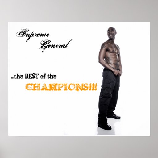 Opperste Algemeen al wit poster van "KAMPIOENEN"