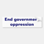 Oppression de gouvernement autocollant pour voiture
