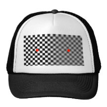 optical illusion - moving dot cap mesh pet