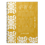 Or élégant et esprit nuptiale blanc de carnet de j
