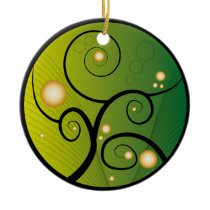 Or et ormament vert
