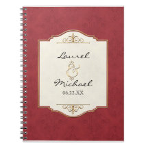 Or et wedding planner élégant formel classique de  carnets à spirale