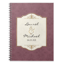 Or et wedding planner élégant formel classique de  carnet