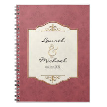 Or et wedding planner élégant formel classique de  carnets à spirale