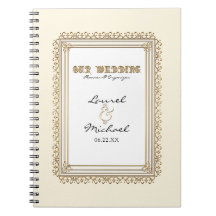 Or et wedding planner élégant formel classique de  carnets à spirale