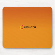 Orange classique d'Ubuntu Tapis De Souris