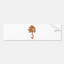 Orange de paix adhésif pour voiture