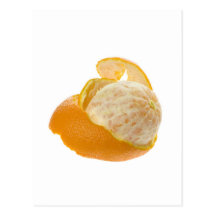 Orange épluchée cartes postales