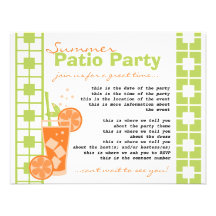 Orangeade Invitation Personnalisée