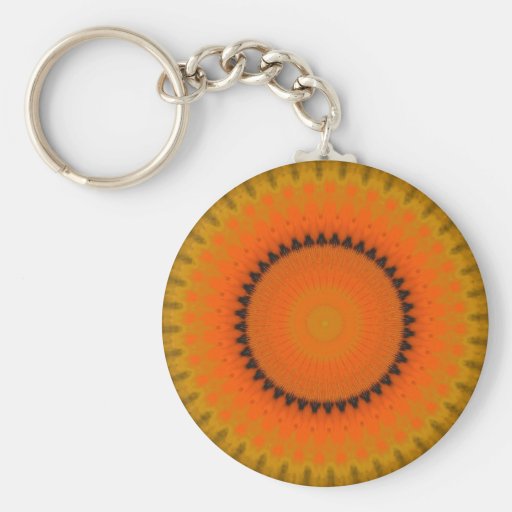 Oranje Caleidoscoop Keychain Sleutel Hanger