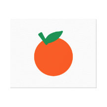 Oranje fruit stretched canvas prints