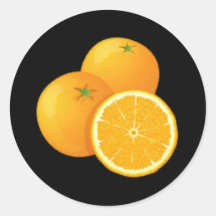 Oranje Ronde Stickers