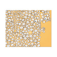 Oranje Samenvatting Gallerij Wrap Canvas