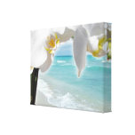 Orchidée de plage d'Aqua Toile Tendue