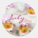 Orchidee • De Sticker van het Huwelijk van juli