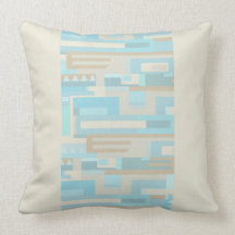 Oreiller d'accent de motif d'abrégé sur tons de me
