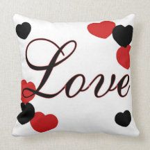 Oreiller de coeur d'amour