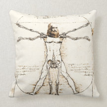 Oreiller de Léonard de Vinci Vitruvian