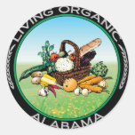 Organisch Alabama Ronde Sticker