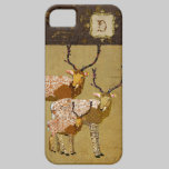 Ornate Bucks Gold Damask  iPhone Case coques case-mate