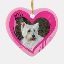 Ornement 2011 de coeur de Valentine de Cyndle