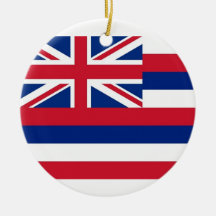 Ornement avec le drapeau d'Hawaï