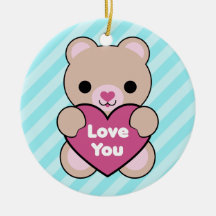 Ornement d'amour d'ours de Kawaii