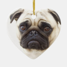 Ornement de chien de carlin