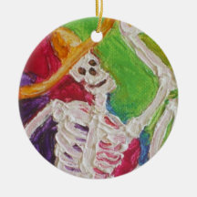 Ornement de Dia De Los Muertos Skeleton Halloween